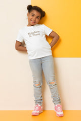 Turns Three 3rd Birthday T-Shirt Personalised Name