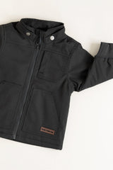 REMOVABLE HOODIE BANXS JACKET - CHARCOAL