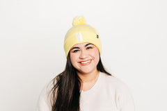 Letter Pom Pom Hat