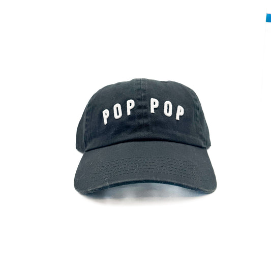 Pop Pop Baseball Hat (one line)