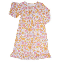 Retro Vintage Flowers Boho Dress