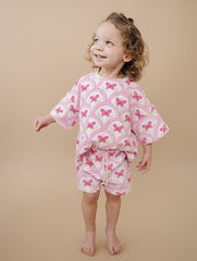 Shorts Set | Pink Butterfly
