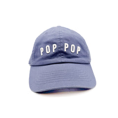 Pop Pop Baseball Hat (one line)