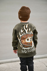 FLAMING FAST CREWNECK