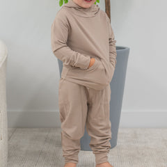 Hooded Jogger Set Just Taupe