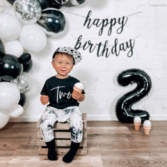 SIGNATURE TWO BIRTHDAY TEE - BLACK