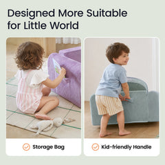 Tiny Land® Ultimate Reading Retreat: Premium Teepee & Corduroy Lounger