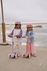 BANWOOD ECO SCOOTER & HELMET SET - RASPBERRY