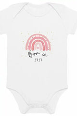 Born in 2026 Pink Personalised Bodysuit
