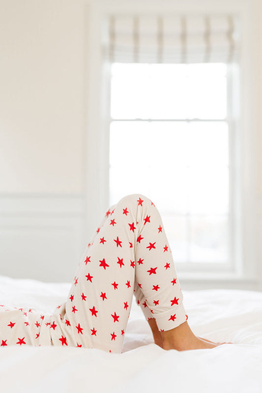 Short Sleeve PJ Set in Cherry Stars