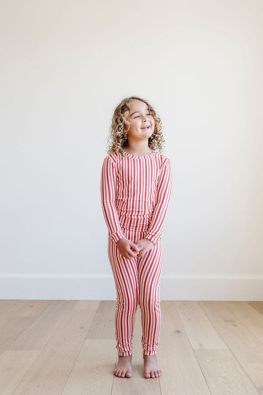 PREORDER PJ Set in Holiday Stripe
