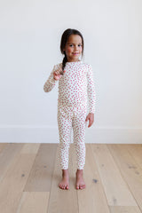 PREORDER PJ Set in Cranberry Dot