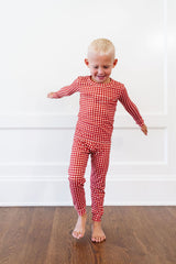 PJ Set in Merry Gingham