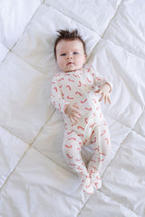 Baby Zip-Up in Candy Cane