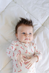 Baby Zip-Up in Candy Cane