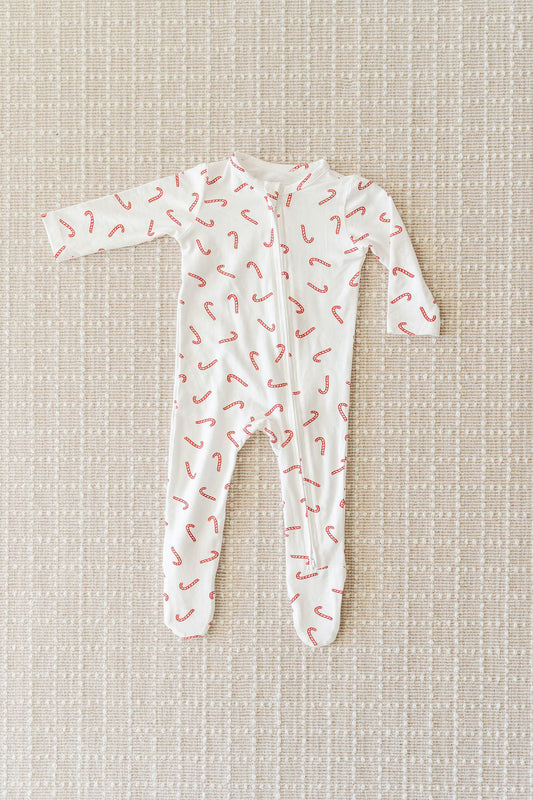 Baby Zip-Up in Candy Cane