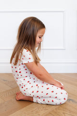 Short Sleeve PJ Set in Strawberries