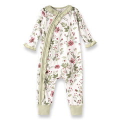 Pretty Petals Bamboo Zipper Romper - Mommy and Me