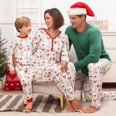 Christmas Santa Women's Bamboo Pajama Set Family Matching