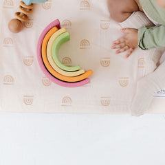 Imperfect | Rainbow Peach Organic Cotton Mat