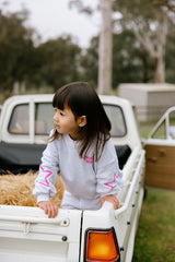 Siblings Set - Grey + Pink Sweater